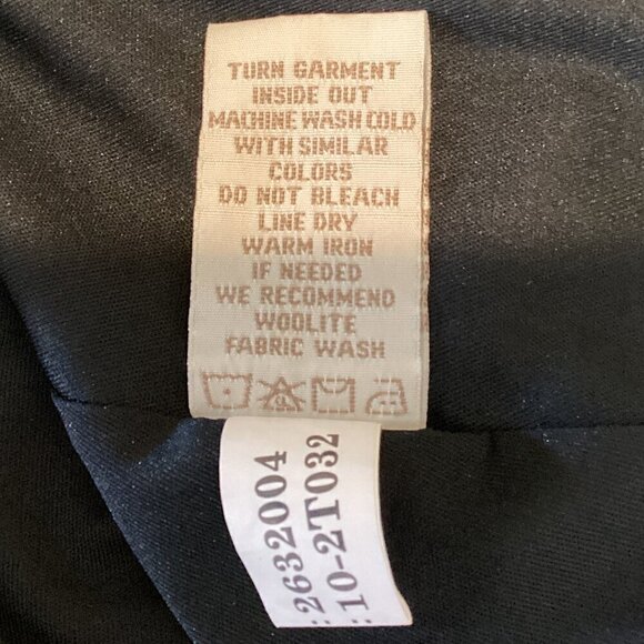 Jonathan Martin Surplice Ruffle Neck Faux Wrap Dress Black Polka Dot Sz 8 #278A - Picture 9 of 9